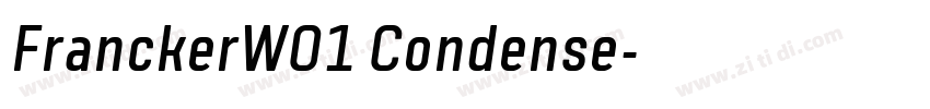 FranckerW01 Condense字体转换
